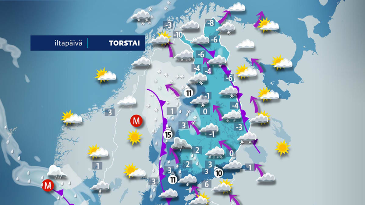 Torstain sääennuste.