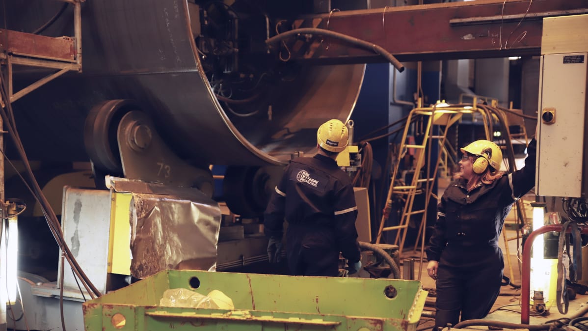Pori Offshore Construction Oy:n Mäntyluodon telakka.