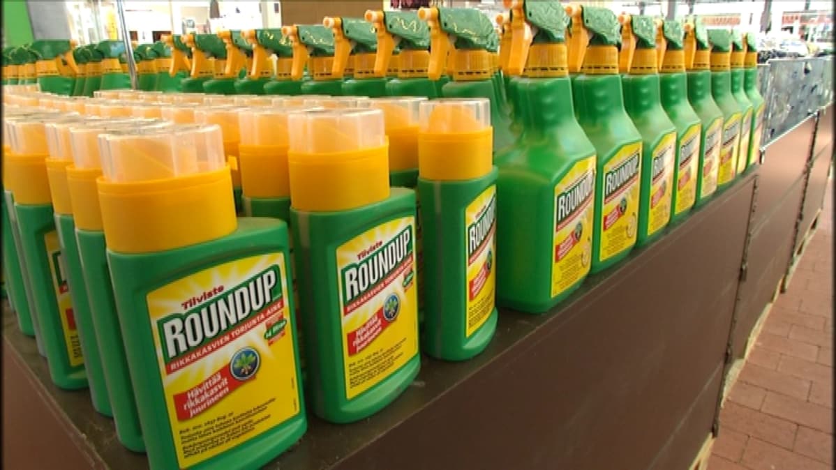 Monsanto-yrityksen Roundup on maailman yleisin glyfosaattimyrkky.