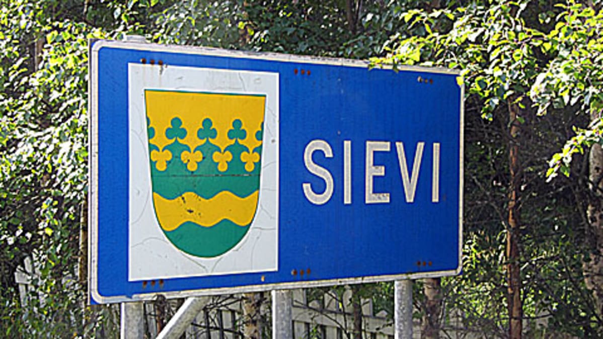 Sievin kunnan kyltti.