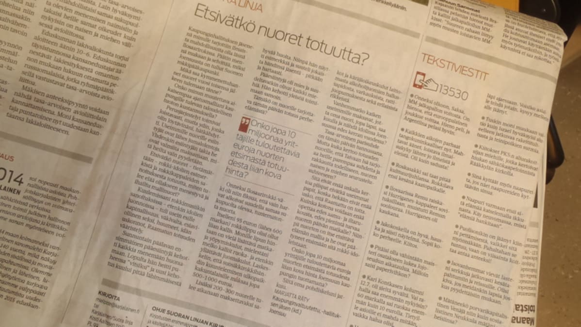 Marjatta Rädyn mielipidekirjoitus Karjalaisessa.