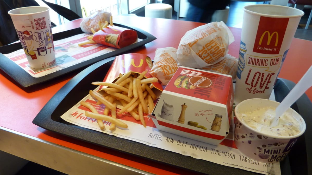 McDonald'sin ateria.