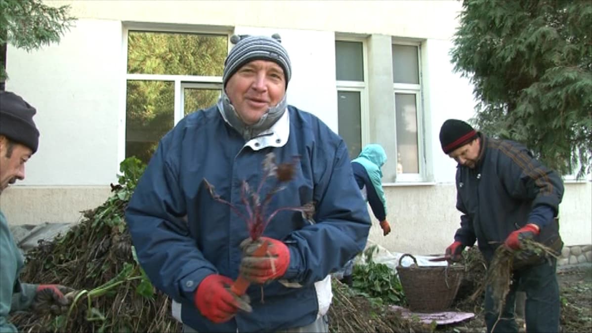 Evakkoleiriläinen Juri Radtshenko.