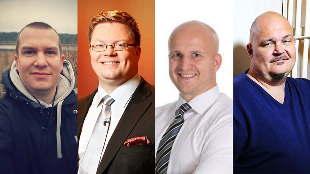 A2 Tuomio-illan Twitter-raati Ilkka Porttikivi, Marko Niemi, Marko Forss ja Miika Petersson.