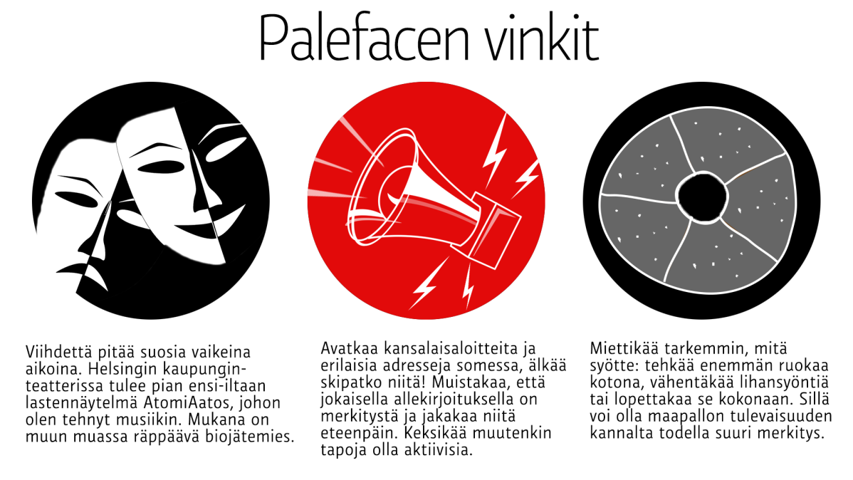 Palefacen vinkit