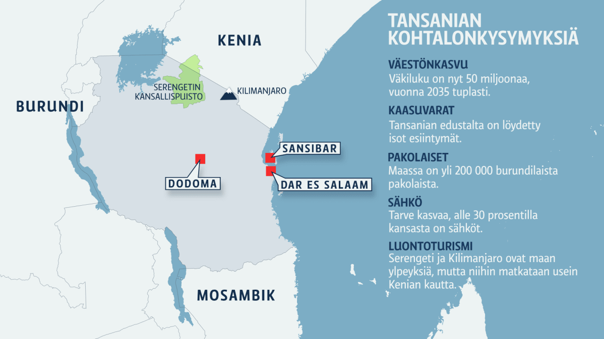 Tansaniakartta