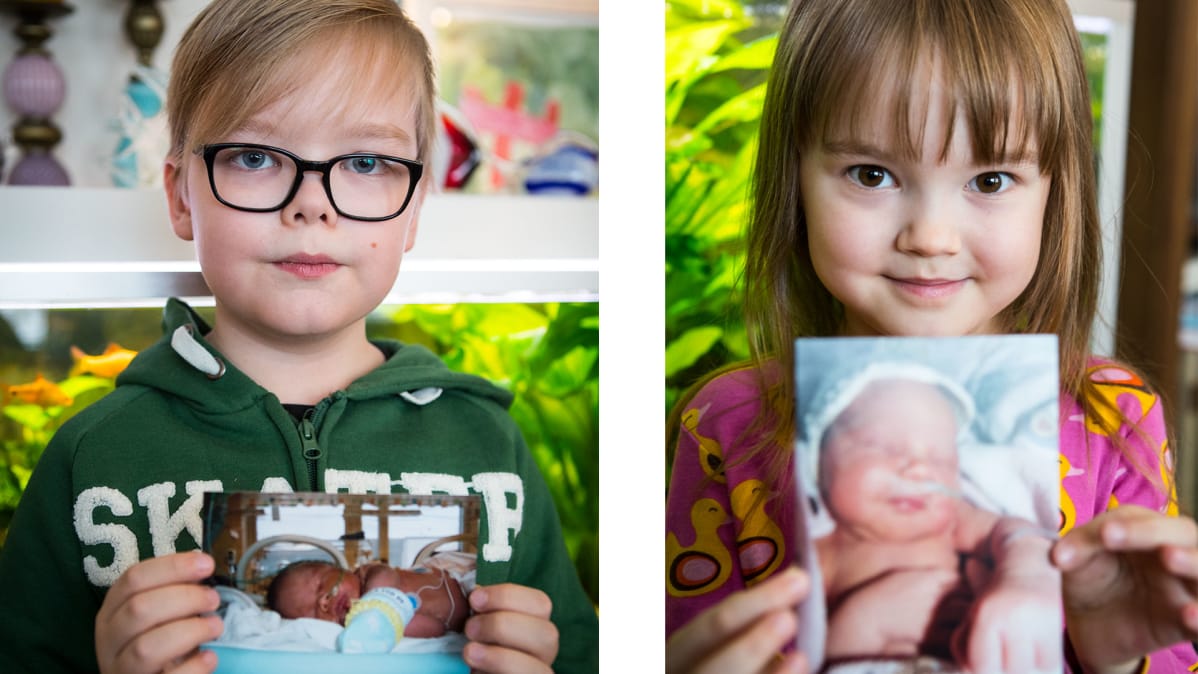 Pirita Nurmen lapset Alex ja Anette syntyivät keskosina, mutta selvisivät hengissä.
