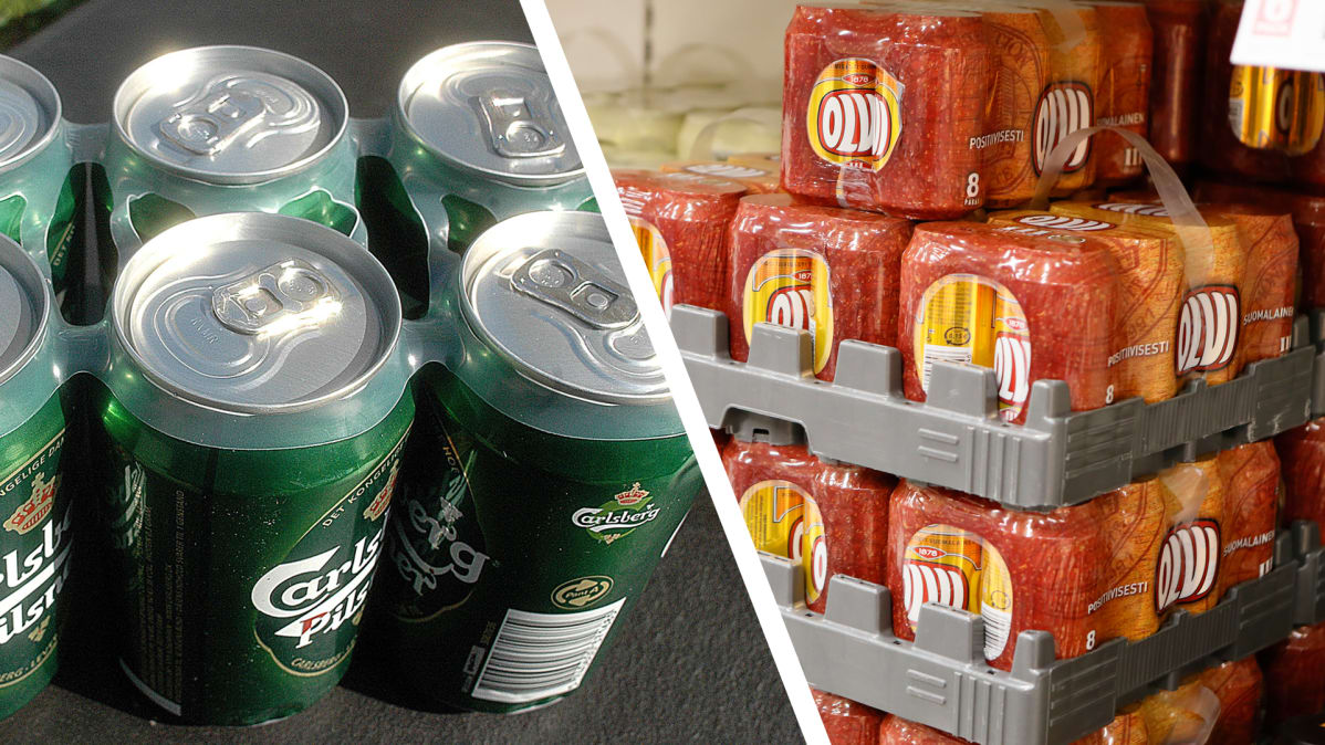 Carlsbergin ja olvin oluet.