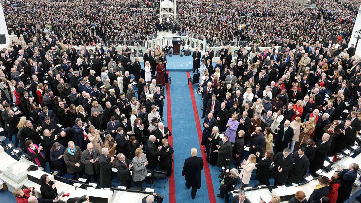 Donald Trumpin virkaanastujaiset Washingtonissa.