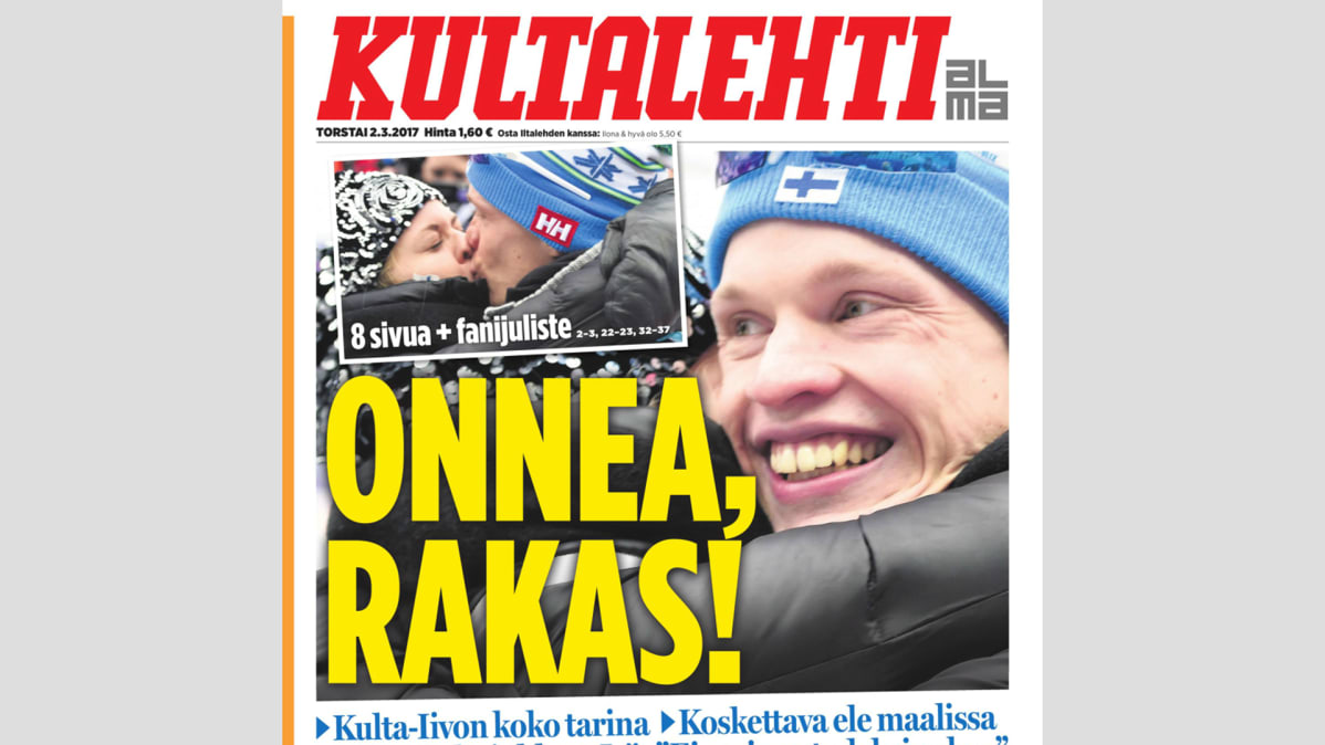 Kuvakaappaus Iltalehden etusivusta 2. maaliskuuta.