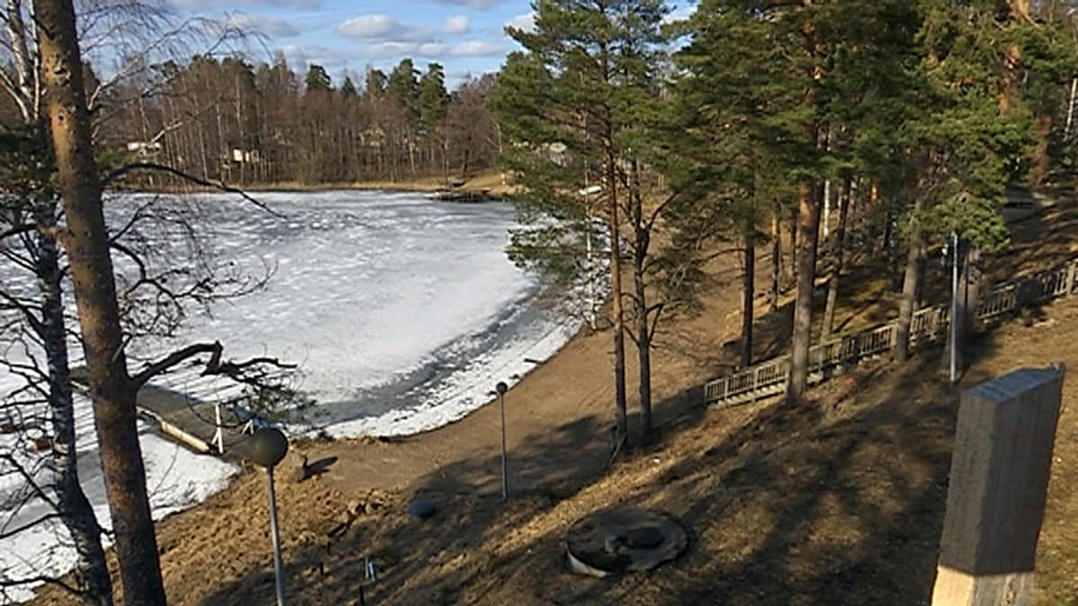 Luumäen motellin ranta