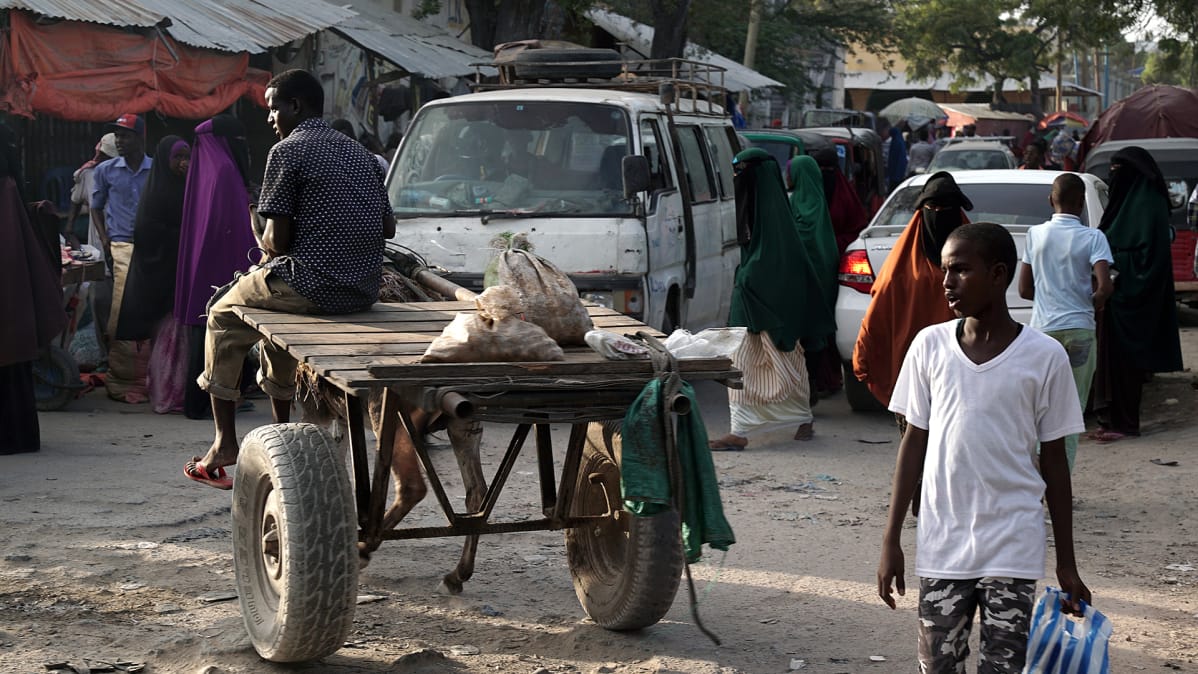 Markkinapaikka Mogadishussa.