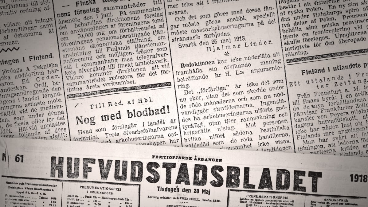 Lehtirevinnäinen Hufvudstadsbladetista