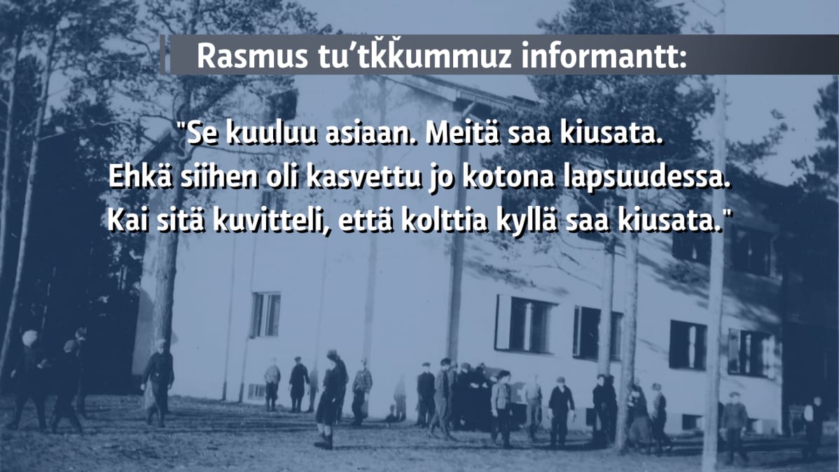 Minna Rasmuksen tutkimuksen informantti