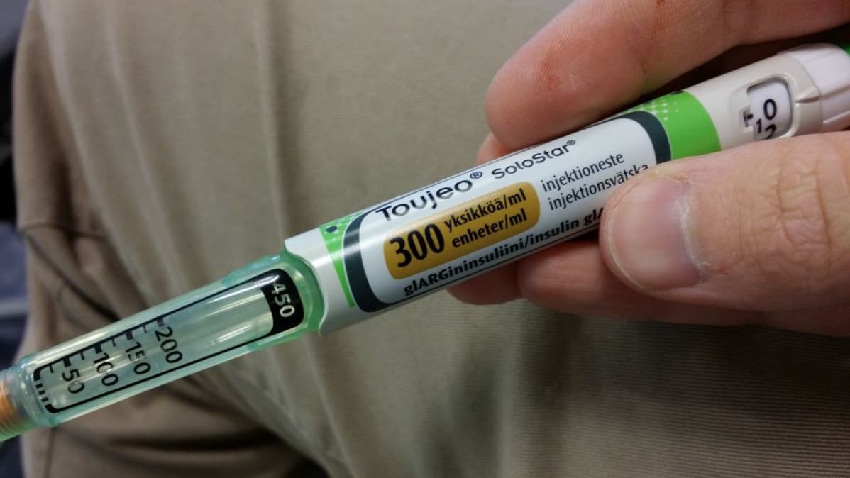 Toujeo-insuliinia insuliini glargininsuliini insulin glargin diabetes insuliinikynä Solostar-kynä