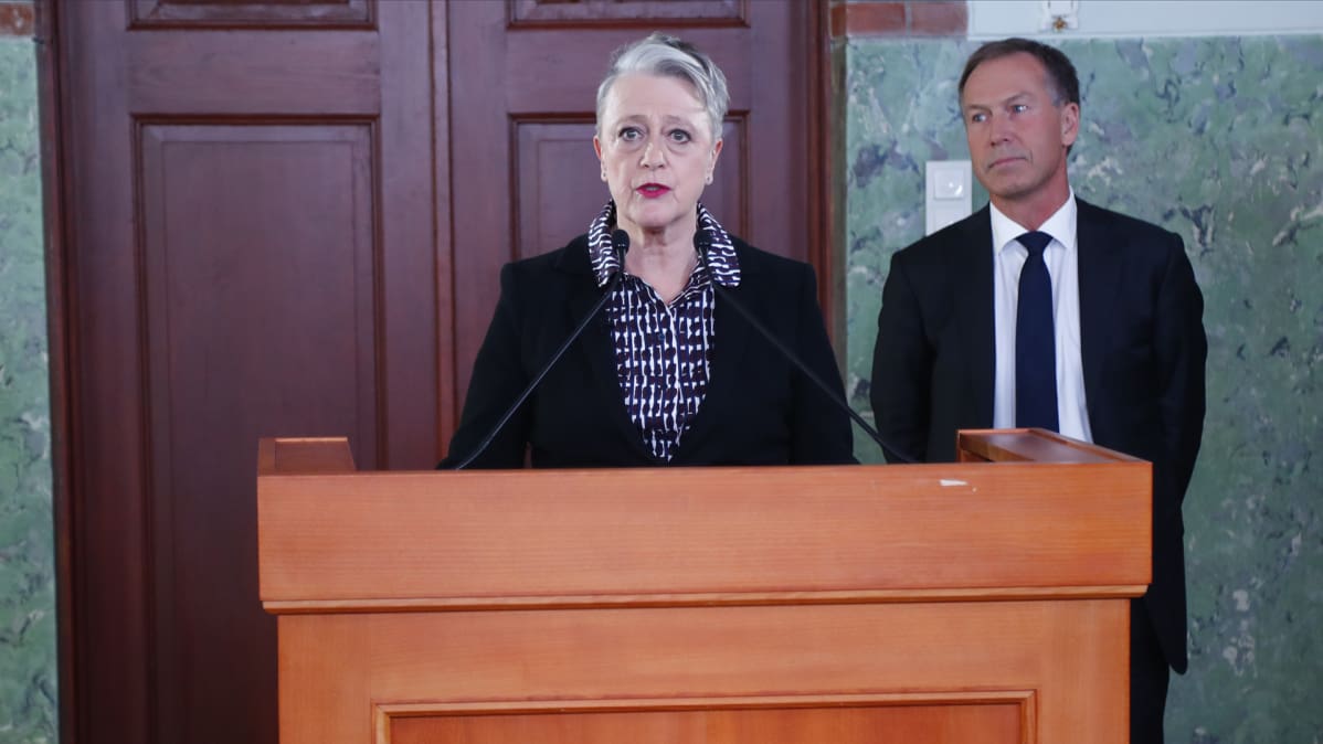 Norjan Nobel-komitean puheenjohtaja Berit Reiss-Andersen julisti Nobelin rauhanpalkinnon saajan 6. lokakuuta.