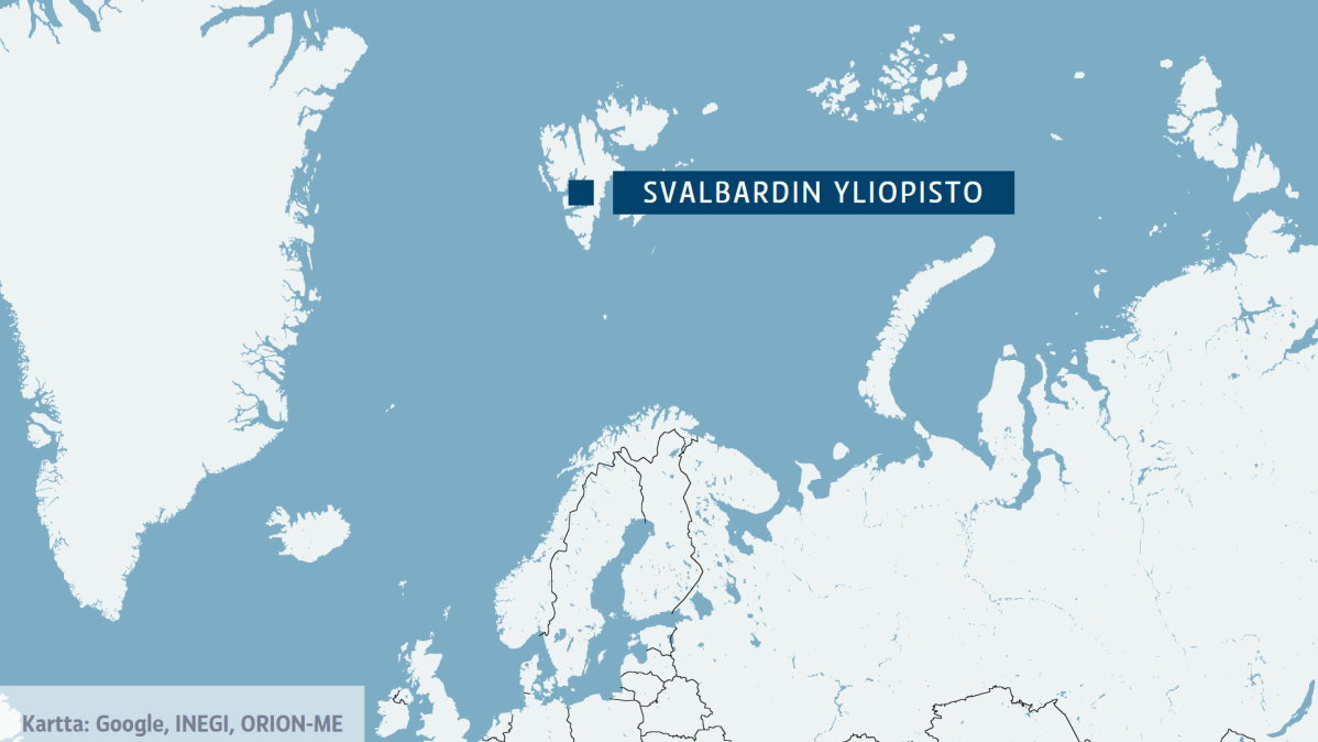 Svalbardin yliopisto kartalla