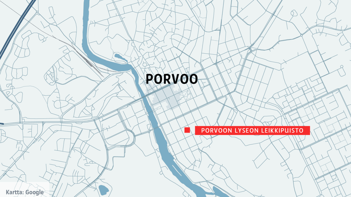 Kartta Porvoon Lyseon leikkipuisto