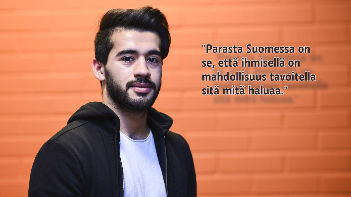 Miehen kasvot.