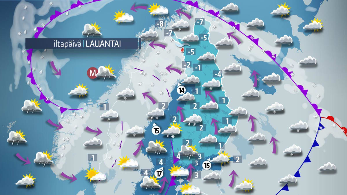 lauantain sää
