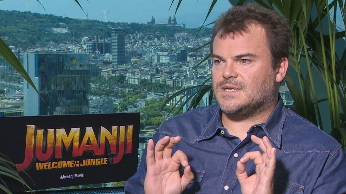 Jack Black haastattelussa.