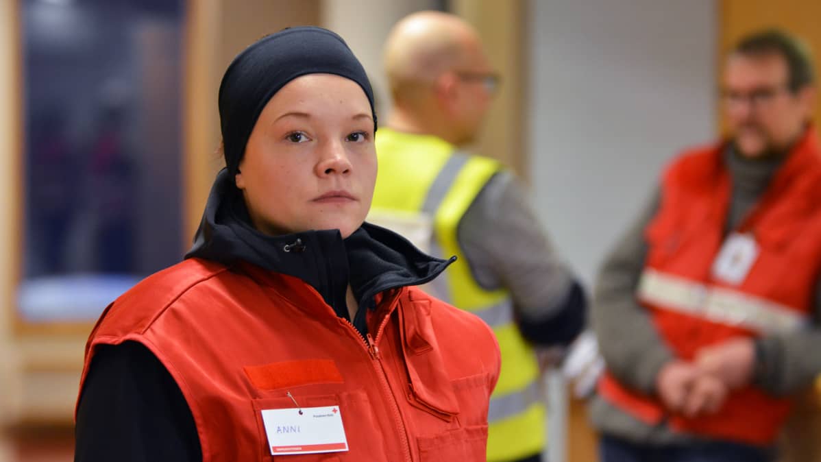Anni Kainulainen, SPR:n vapaaehtoinen.