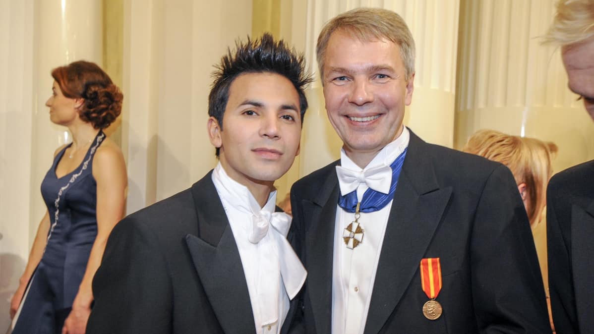 Pekka Haavisto ja Nexar Antonio Flores