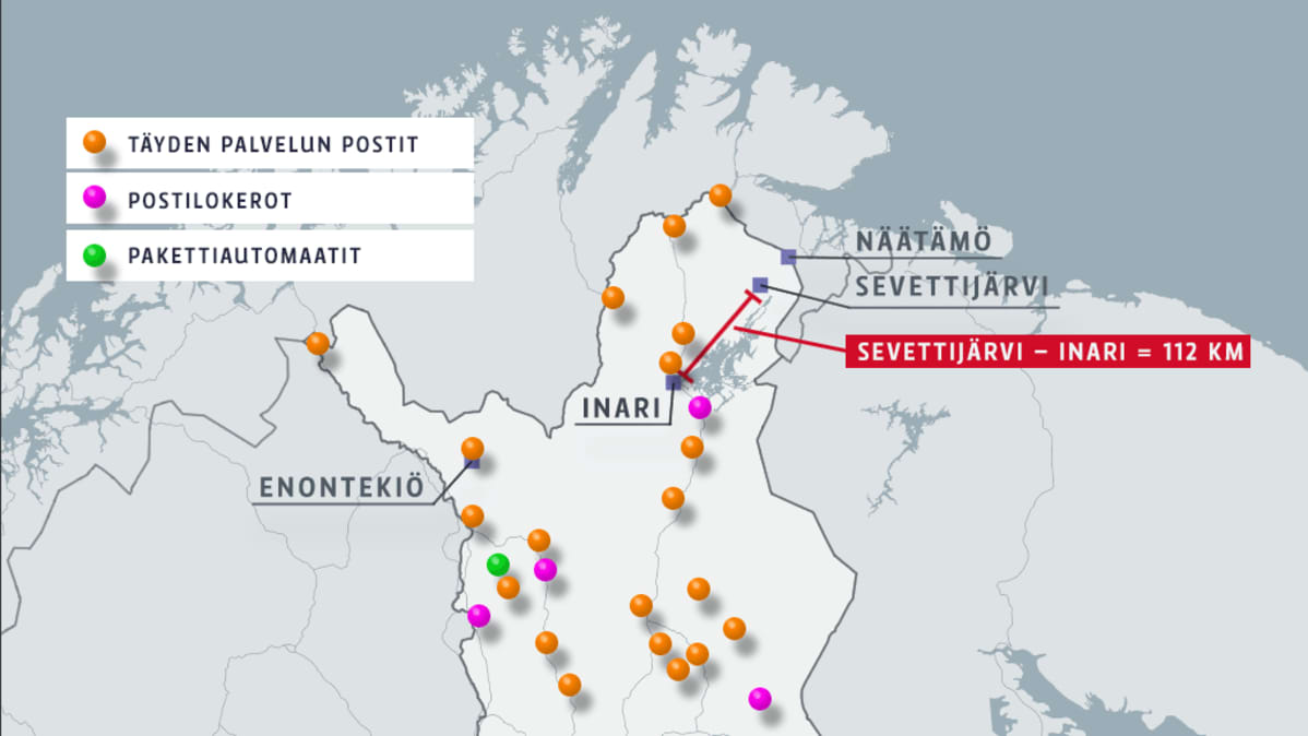 Postitoimipaikat Lapissa