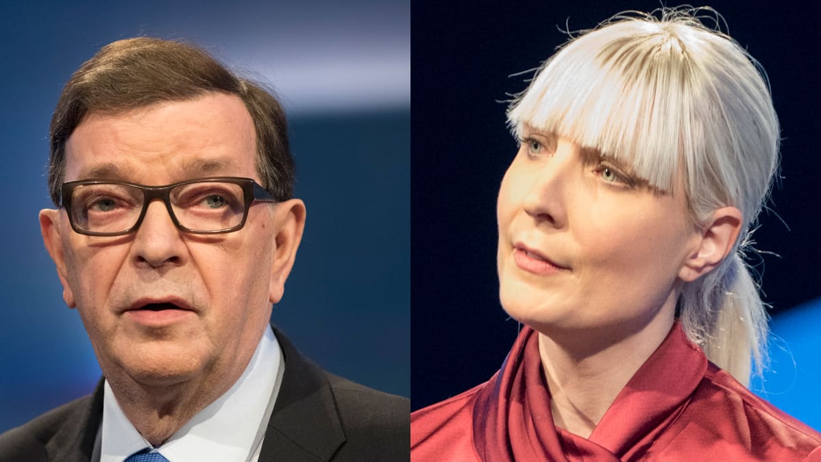 Paavo Väyrynen ja Laura Huhtasaari.