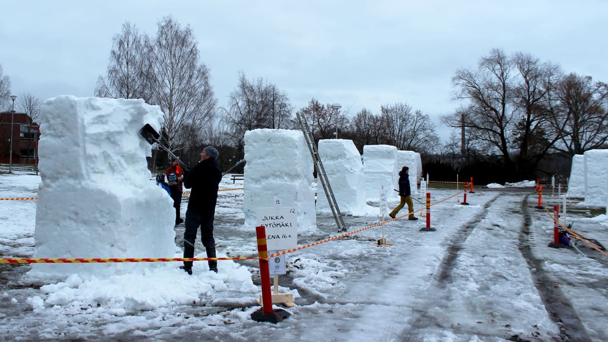 Lumenveistoa Kuusankoskella Kouvolassa
