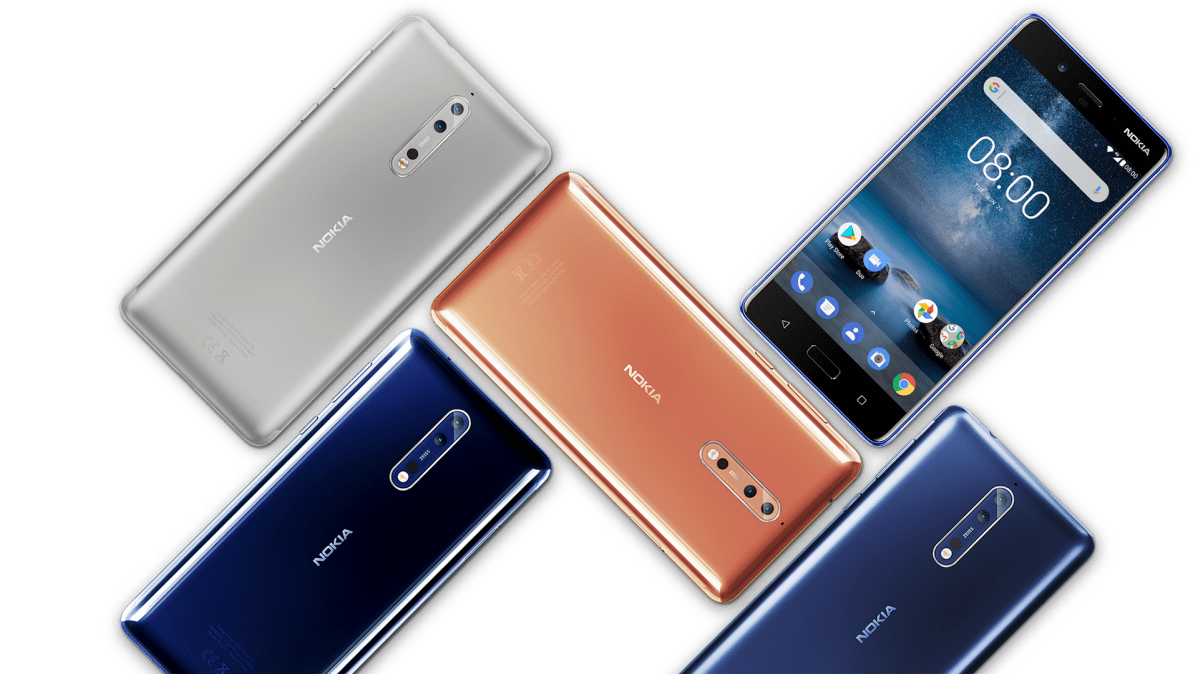 Nokia 8 -puhelimia