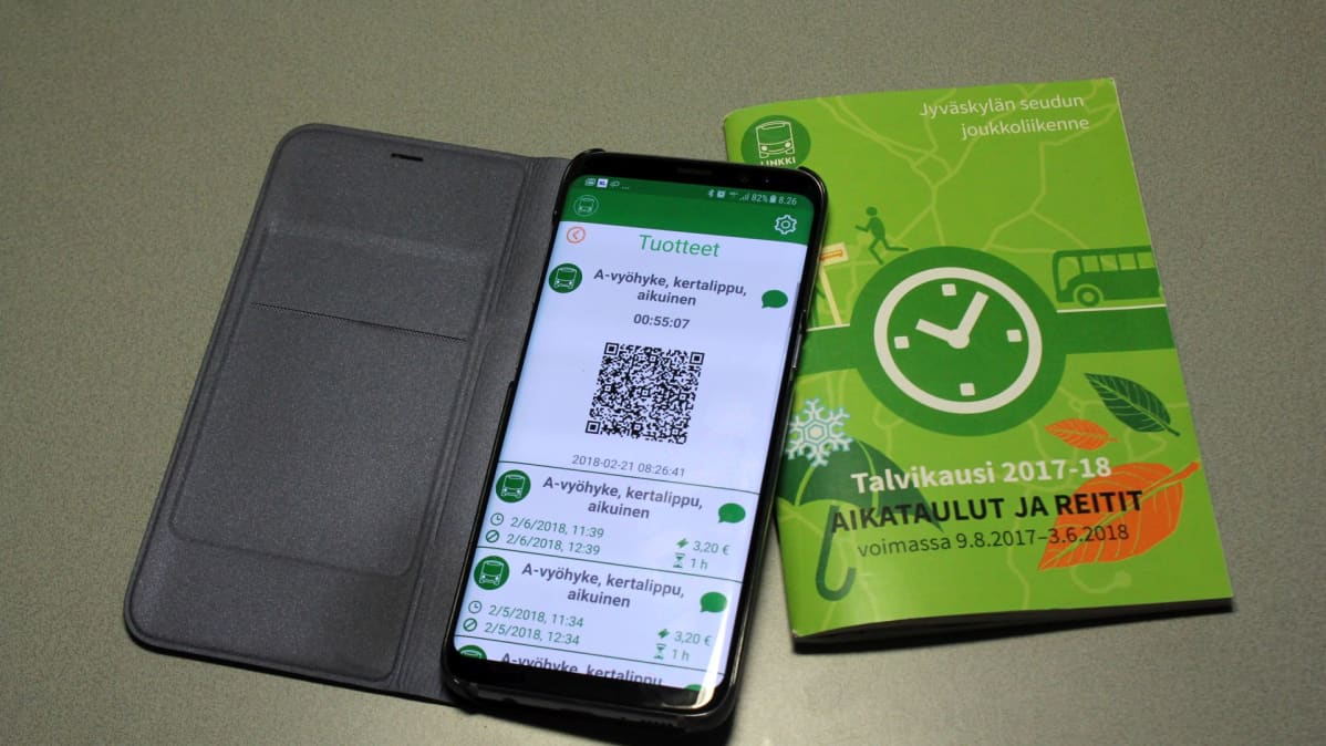 Jyväskylä laskee kertamatkan mobiililipun hintaa yhteensä 50 sentillä.