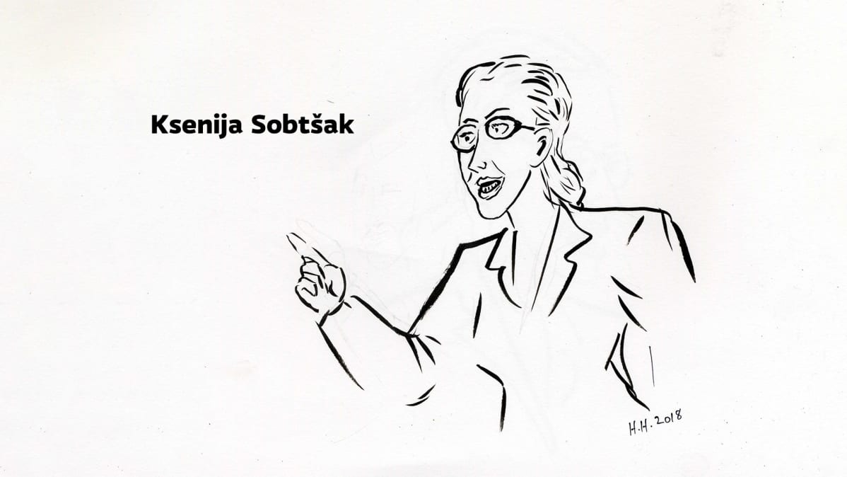 Piirros Ksenija Sobtšakista