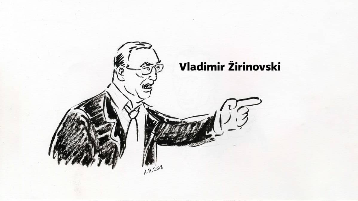 Piirros Vladimir Žirinovskista