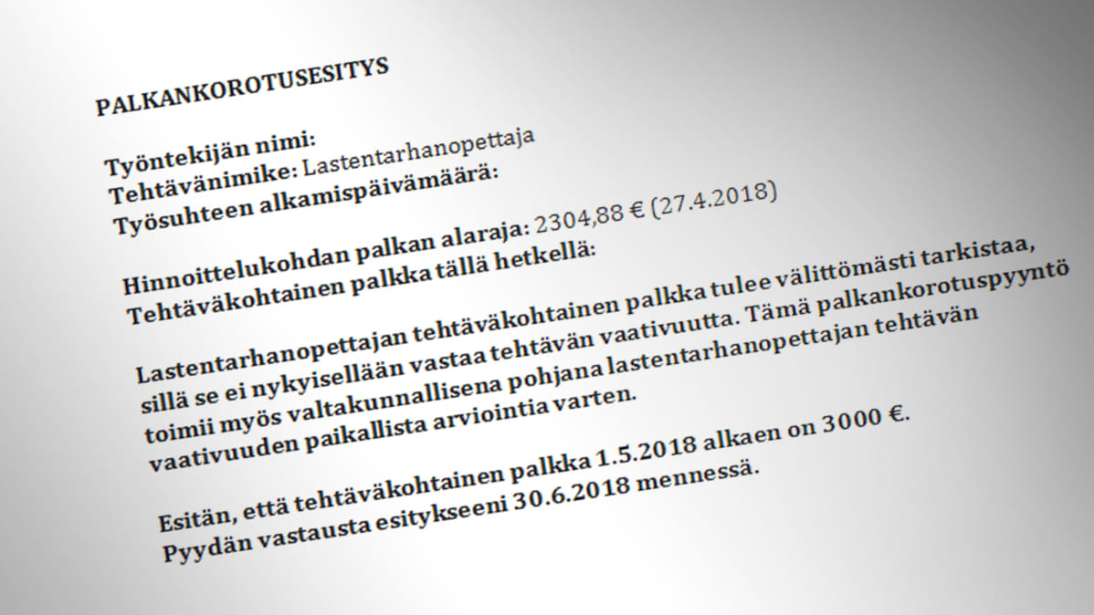 Palkankorotusesitys