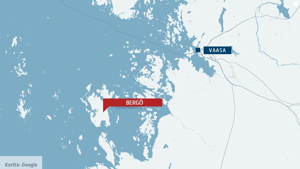 kartta jossa bergö