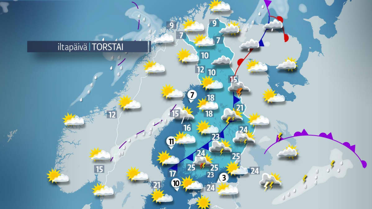 torstain sääkartta