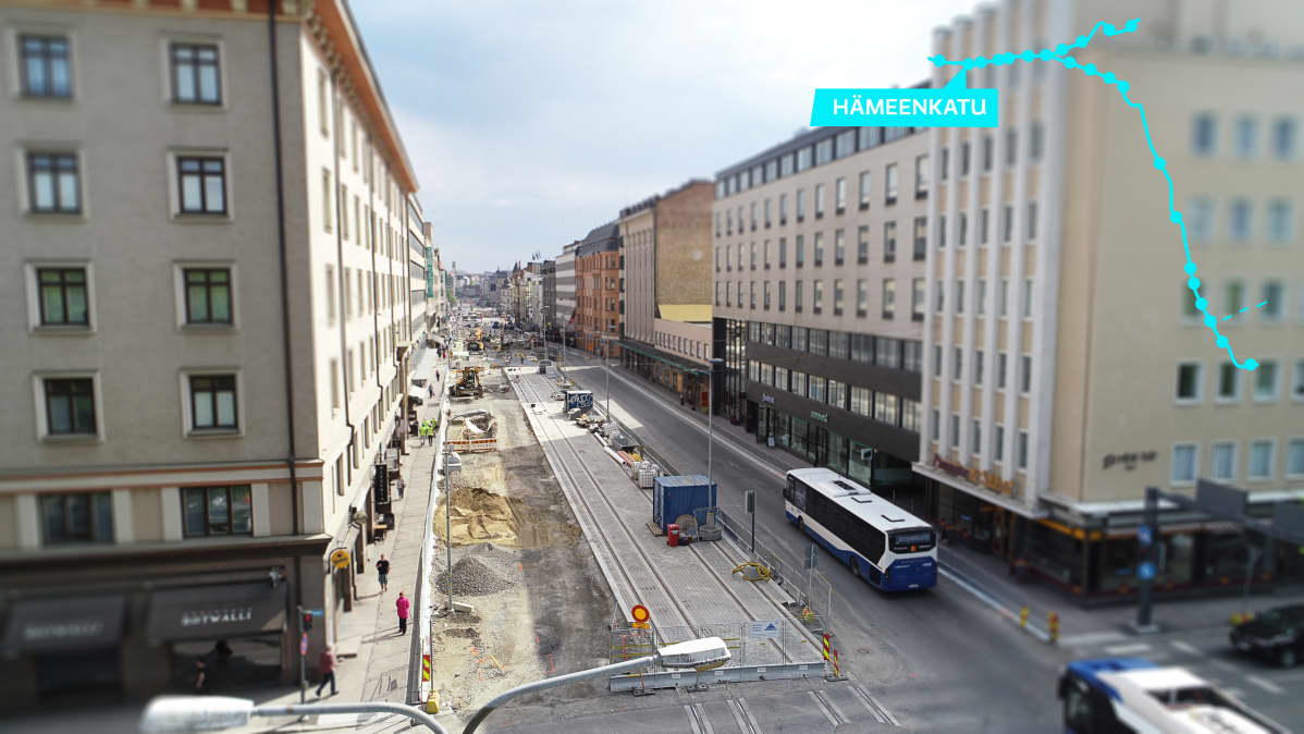 Raitiotie, Hämeenkatu