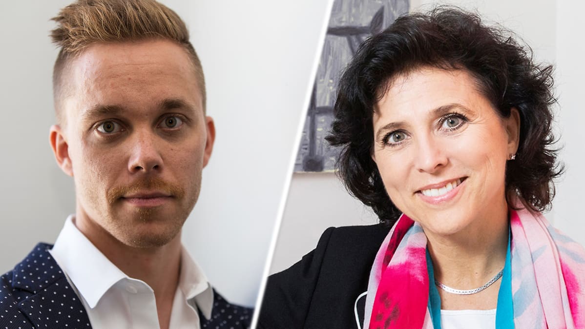 Tanssin talon tuleva johtaja Matti Numminen sekä Kansallisbaletin tuleva johtaja Madeleine Onne.