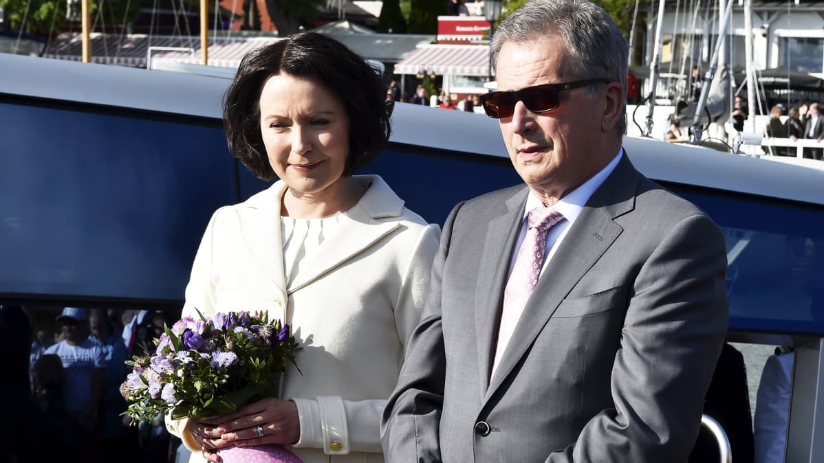 Presidentti Sauli Niinistö ja Jenni Haukio.