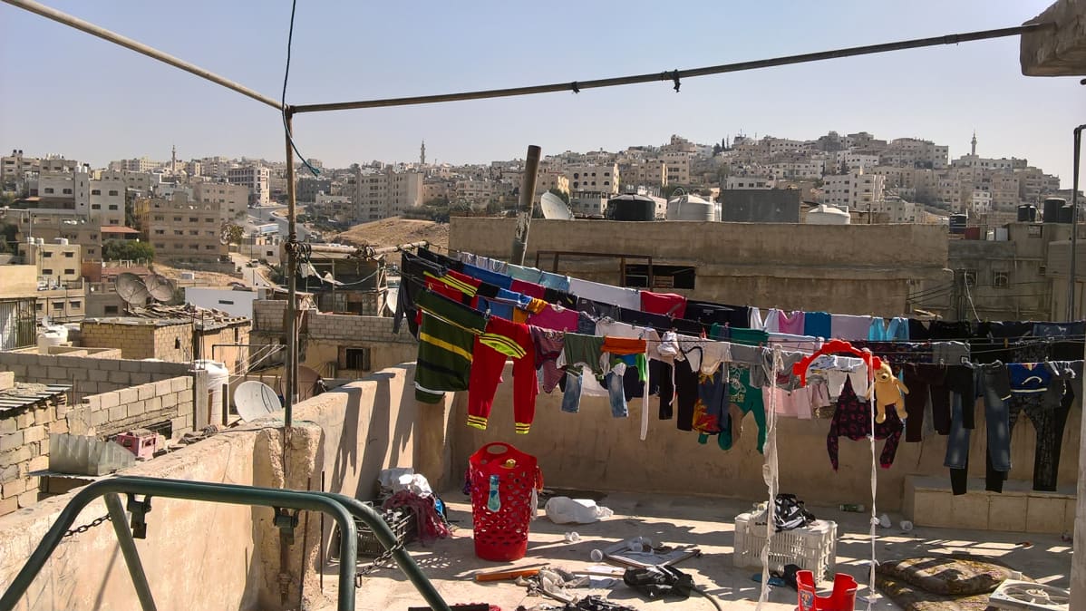 Jordania pakolaisten kotoa
