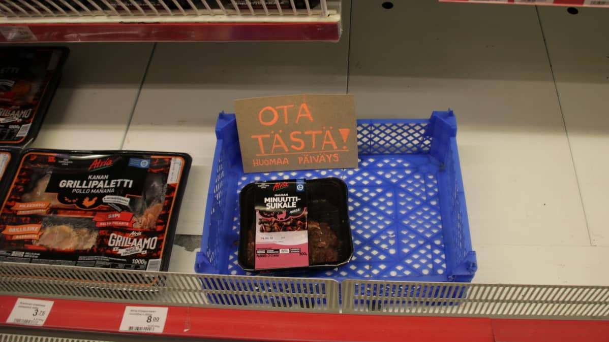 Päiväysvanha lihapaketti