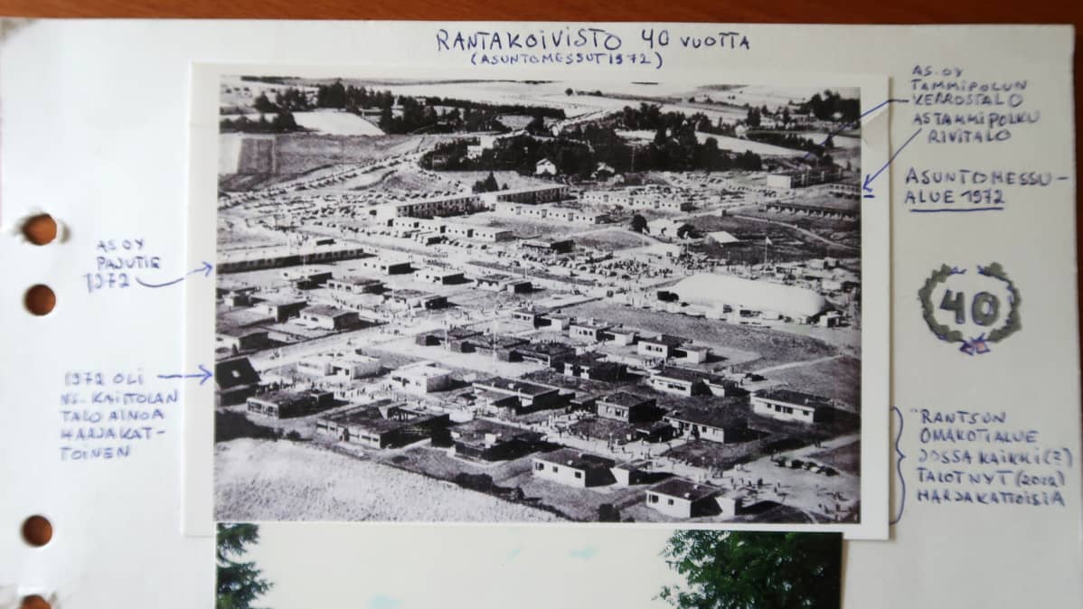Rantakoiviston asuntomessualue vanhassa kuvassa