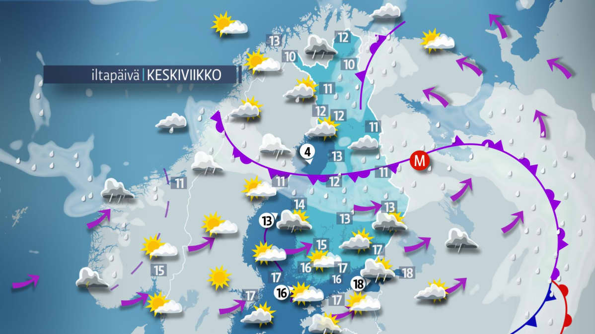 Keskiviikon kartta.