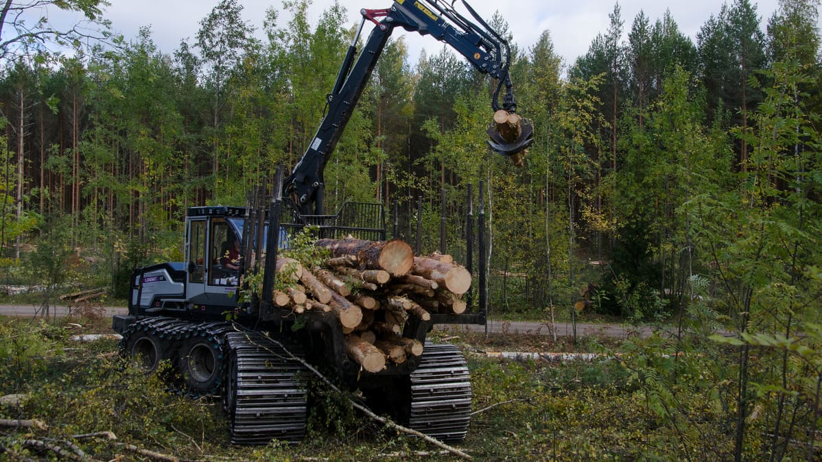 ajokone harvennushakkuu metsätyöt metsäkone taipalsaari kyläniemi