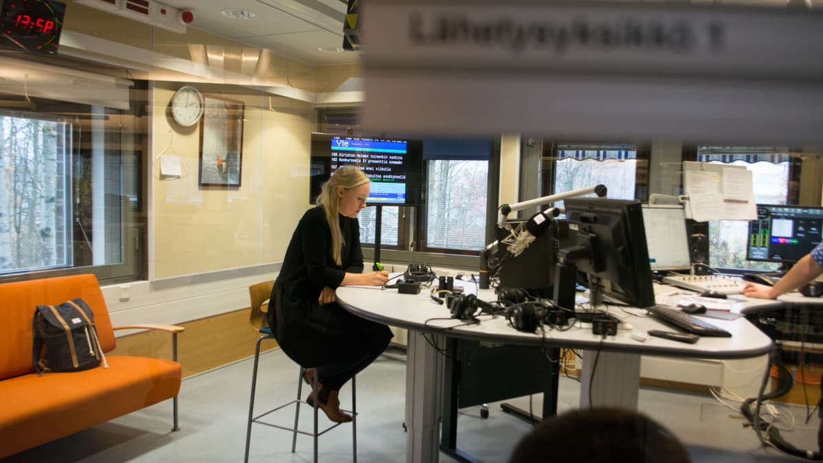 Maria Ohisalo Yle Kuopion studiossa 17.10.