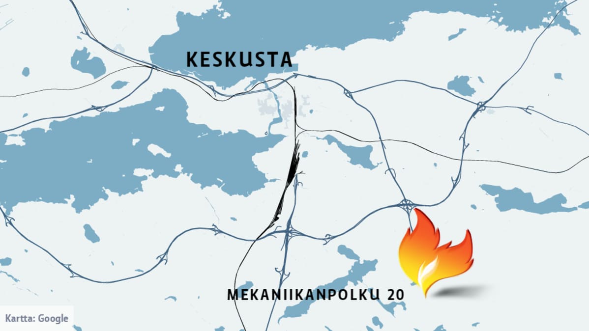 Kartta Mekaniikanpolusta