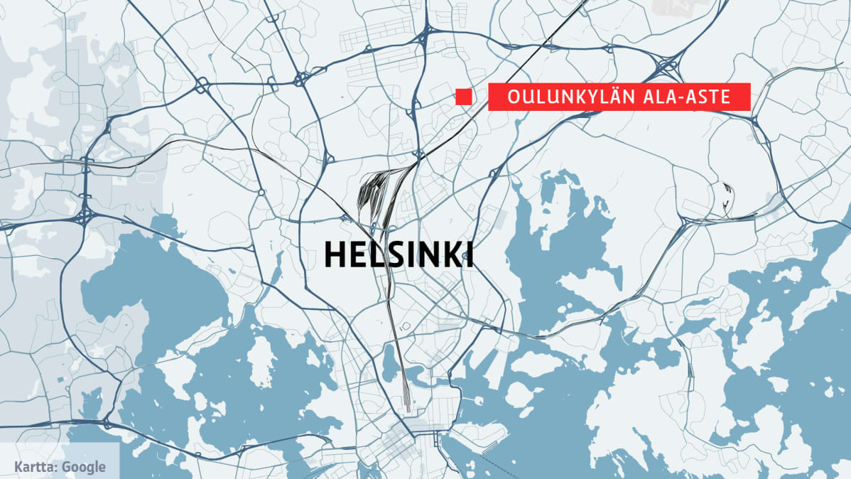 Helsingin Oulunkylän ala-aste kartalla