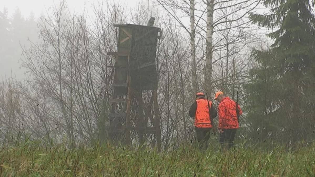 Metsästäjät ja jahtitorni