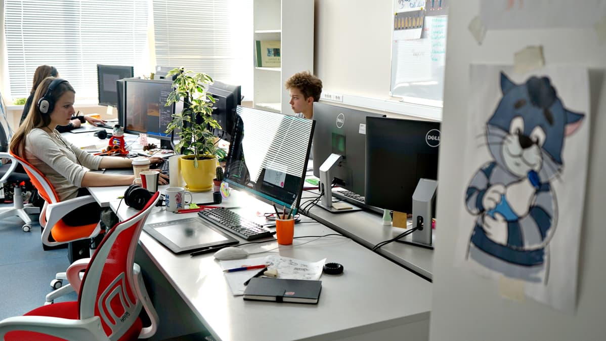 Kissa Matroskinin ja kumppanien uusia seikkailuja tehdään Moskovassa Sojuzmultfilmin studiolla.